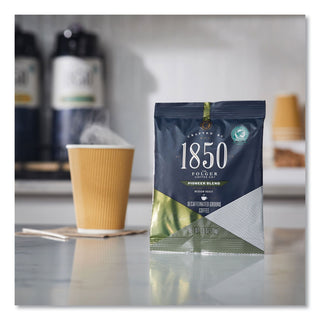 1850 Coffee Fraction Packs, Pioneer Blend Decaf, Medium Roast, 2.5 oz Pack, 24 Packs/Carton (FOL21513)