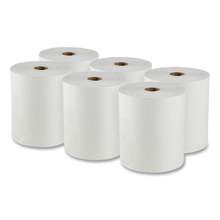 Scott® Essential High Capacity Hard Roll Towels for Business, Absorbency Pockets, 1-Ply, 8" x 950 ft, 1.75" Core, White, 6 Rolls/CT (KIM02000)