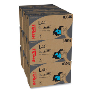 WypAll® L40 Towels, POP-UP Box, White, 10 4/5 x 10, 90/Box, 9 Boxes/Carton (KIM03046)