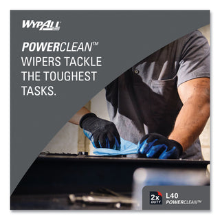 WypAll® L40 Towels, POP-UP Box, 9.8 x 16.4, Blue, 100/Box, 9 Boxes/Carton (05740KIM)
