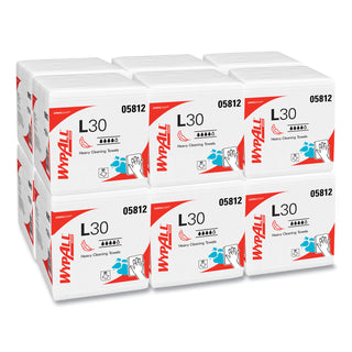 WypAll® L30 Towels, Quarter Fold, 12 1/2 x 12, 90/Box, 12 Boxes/Carton (KIM05812)