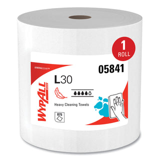 WypAll® L30 Towels, 12.4 x 12.2, White, 875/Roll (05841KIM)