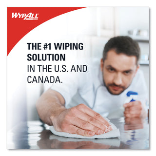 WypAll® X70 Wipers, Kimfresh Antimicrobial, 12.5 x 23.5, Unscented, White, 300/Carton (05925KIM)