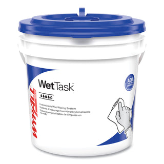 WypAll® Power Clean Wipers for WetTask Customizable Wet Wiping System with (1) Bucket, 6 x 12, Unscented, 95/Roll, 6 Rolls/Carton (KCC06001)