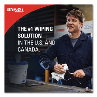 WypAll® Power Clean Wipers for Solvents WetTask Customizable Wet Wiping System, Wipers Only, 9 x 15, White, 275/Roll, 2 Rolls/Carton (KCC06006)