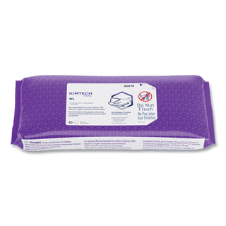 Kimtech™ W4 PreSat Alcohol Wipers, 70% IPA, 1-Ply, 9 x 11, White, 40/Pack, 10 Packs/Carton (KCC06070) (KCC06070)
