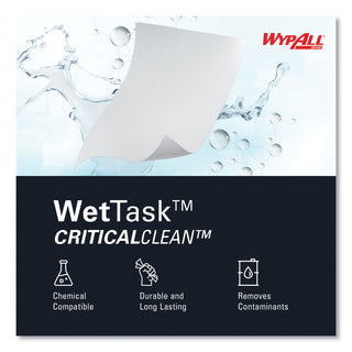 WypAll® WetTask System-Bleach/Disinfectant/Sanitizer w/Bucket,12X12.5, 90/Roll, 6Roll/CT (KCC06411)
