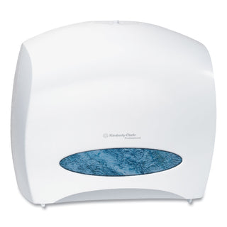 Kimberly-Clark Professional JRT Jr. Escort Jumbo Roll Bath Tissue Dispenser, 16 x 5.75 x 13.88, Pearl White (KIM09508)