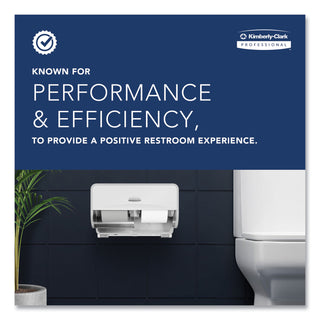 Kimberly-Clark Professional JRT Jr. Escort Jumbo Roll Bath Tissue Dispenser, 16 x 5.75 x 13.88, Pearl White (KIM09508)