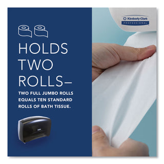 Kimberly-Clark Professional Cored JRT Jumbo Combo Tissue Dispenser, 20.4 x 5.8 x 13.1, Smoke/Gray (KIM09551)