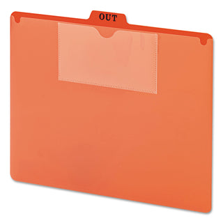 Smead™ Poly Out Guide, Two-Pocket Style, 1/5-Cut Top Tab, Out, 8.5 x 11, Red, 50/Box (SMD51920)