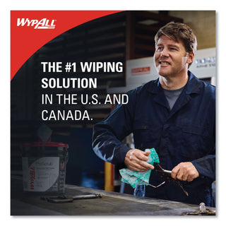 WypAll® Waterless Hand Wipes, Cloth, 9 x 12, 75/Bucket, 6 Buckets/Carton (KIM91371CT)