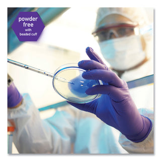 Kimtech™ Purple Nitrile™ Disposable Exam Gloves, Beaded Cuff, Unlined, Small, 6 mil (KCC55081)