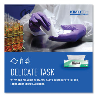 Kimtech™ Kimwipes Delicate Task Wipers, 1-Ply, 11.8 x 11.8, Unscented, White, 198/Box, 15 Boxes/Carton (34133KIM)