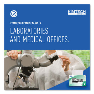 Kimtech™ Kimwipes, Delicate Task Wipers, 1-Ply, 4.4 x 8.4, Unscented, White, 286/Box (KIM34155)
