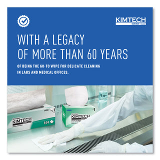Kimtech™ Kimwipes, Delicate Task Wipers, 1-Ply, 4.4 x 8.4, Unscented, White, 286/Box, 60 Boxes/Carton (34155KIM)