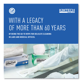 Kimtech™ Kimwipes Delicate Task Wipers, 2-Ply, 14 7/10 x 16 3/5, 90/Box, 15 Boxes/Carton (KIM34721)