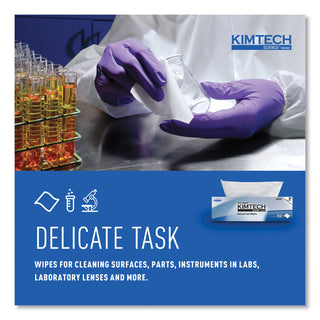 Kimtech™ Kimwipes Delicate Task Wipers, 2-Ply, 14 7/10 x 16 3/5, 90/Box, 15 Boxes/Carton (KIM34721)