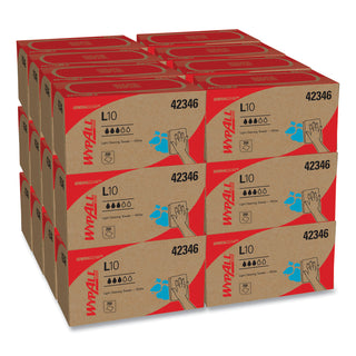 WypAll® L10 Towels, POP-UP Box, 1-Ply, 10.25 x 9, White, 250/Box, 24 Boxes/Carton (KCC42346)