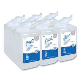 Scott® Essential Alcohol-Free Foam Hand Sanitizer, 1,000 mL Cassette, Unscented, 6/Carton (KIM12977)
