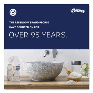 Kleenex® Boutique White Facial Tissue for Business, Pop-Up Box, 2-Ply, 95 Sheets/Box, 6 Boxes/Pack, 6 Packs/Carton (KCC21271)