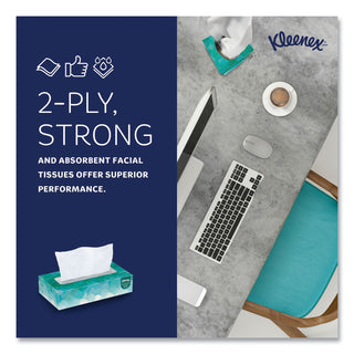 Kleenex® Professional Facial Tissue for Business (21400), Flat Tissue Boxes, 36 Boxes / Case, 100 Tissues / Box, 3,600 Tissues / Case (KIM21400)