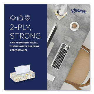 Kleenex® White Facial Tissue for Business, 2-Ply, White, Pop-Up Box, 125 Sheets/Box, 48 Boxes/Carton (KIM21606CT)