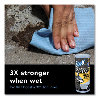 Scott® Pro Shop Towels, Heavy Duty, 1-Ply, 10.4 x 11, Blue, 12 Rolls/Carton (KCC32992)