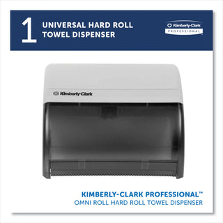 Kimberly-Clark Professional Omni Roll Towel Dispenser, 10.5 x 10 x 10, Smoke/Gray (KCC09746)