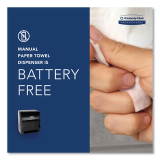 Kimberly-Clark Professional Lev-R-Matic Roll Towel Dispenser, 13.3 x 9.8 x 13.5, Smoke (KCC09765)
