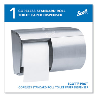 Scott® Pro Coreless SRB Tissue Dispenser, 10.13 x 6.4 x 7, Stainless Steel (KCC09606)