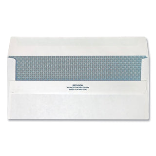 Quality Park™ Redi-Seal Envelope, #10, Commercial Flap, Redi-Seal Closure, 4.13 x 9.5, White, 500/Box (QUA21418)