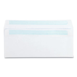 Quality Park™ Double Window Redi-Seal Security-Tinted Envelope, #8 5/8, Commercial Flap, Redi-Seal Closure, 3.63 x 8.63, White, 500/Box (QUA24539)