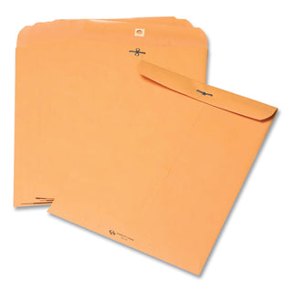 Quality Park™ Clasp Envelope, #55, Cheese Blade Flap, Clasp/Gummed Closure, 6 x 9, Brown Kraft, 100/Box (QUA37855)