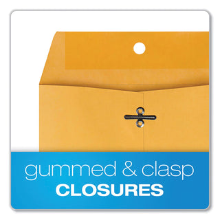 Quality Park™ Clasp Envelope, #63, Cheese Blade Flap, Clasp/Gummed Closure, 6.5 x 9.5, Brown Kraft, 100/Box (QUA37863)