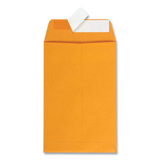 Quality Park™ Redi-Strip Catalog Envelope, #1, Cheese Blade Flap, Redi-Strip Closure, 6 x 9, Brown Kraft, 100/Box (QUA44162)