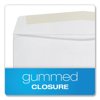 Quality Park™ Business Envelope, #10, Commercial Flap, Gummed Closure, 4.13 x 9.5, White, 500/Box (QUA90020)