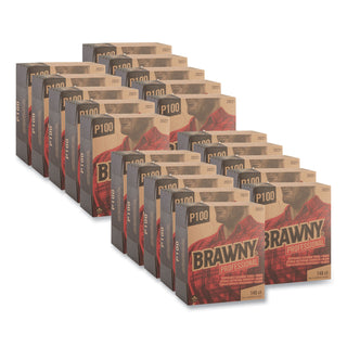 Brawny® Professional P100 Disposable Cleaning Towel, ¼-Fold, White, 148 Towels/Box, 20 Boxes/Case, Towel (WxL) 8" x 12.5" (GPC292-21)