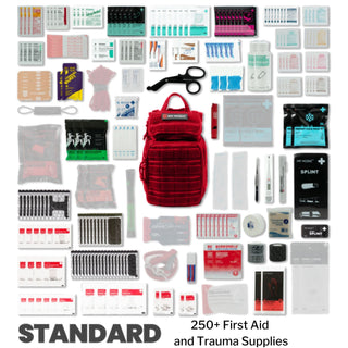 My Medic™ RECON Standard First Aid Kit Red Nylon Backpack (1207722_EA)