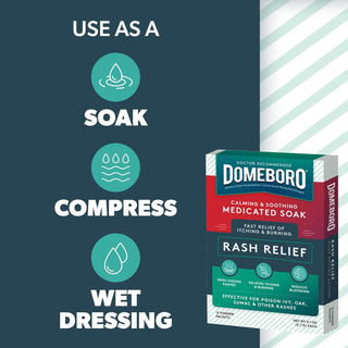 Domeboro® Rash Relief Itch Relief 952 mg - 1347 mg Strength Powder 2.2 Grams Individual Packet (1049121_EA)