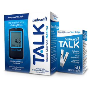 Embrace® Blood Glucose Test Strips 50 Strips per Pack (1125169_BX)