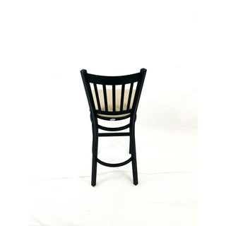 JMC Furniture Cobra Series Barstool, Supports Up to 300 lb, 28.5" Seat Height, Taupe Seat, Black Back, Black Base (JMCCBBVSTAU)