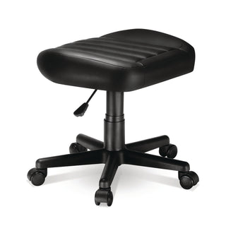 Eureka Ergonomic® Footstool with Wheels, 19.25 x 17.38 x 14.63 to 17.75, Black (EKAAR21B)