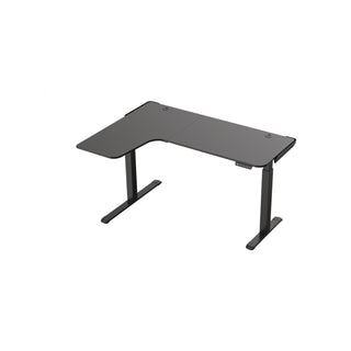 Eureka Ergonomic® L-Shaped Standing Desk, Left Desk, 60" x 43.69" x 29.88" to 48.38", Black (EKA01874)
