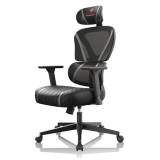 Eureka Ergonomic® Norn Ergonomic Chair, Supports Up to 275 lb, 18.11" to 22.04" Seat Height, Black/Gray Mesh Seat/Back, Black Base (EKAGC06GY)