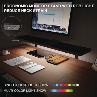 Eureka Ergonomic® L-Shaped Standing Desk with Keyboard Tray, Right Desk, 61.25" x 43.25" x 34.38" to 52.88", Walnut/Black (EKAL60RWN)
