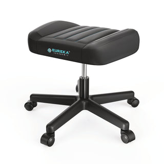 Eureka Ergonomic® Footstool with Wheels, 19.25 x 17.38 x 14.63 to 17.75, Black (EKAAR21B)