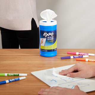 EXPO® Dry-Erase Board-Cleaning Wet Wipes, 6 x 9, 50/Container, 6/Carton (SAN81850ACT)