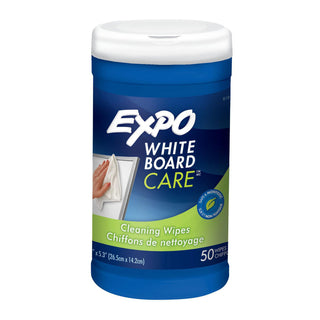 EXPO® Dry-Erase Board-Cleaning Wet Wipes, 6 x 9, 50/Container, 6/Carton (SAN81850ACT)
