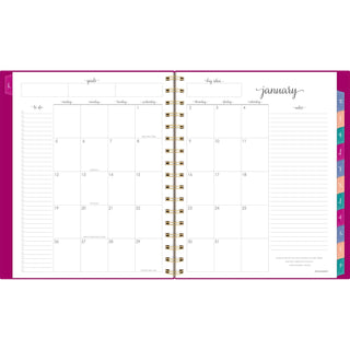 AT-A-GLANCE® Harmony Weekly/Monthly Poly Planner, 8.88 x 7.69, Purple/Gold Cover, 13-Month (Jan to Jan): 2025 to 2026 (AAG109980556)